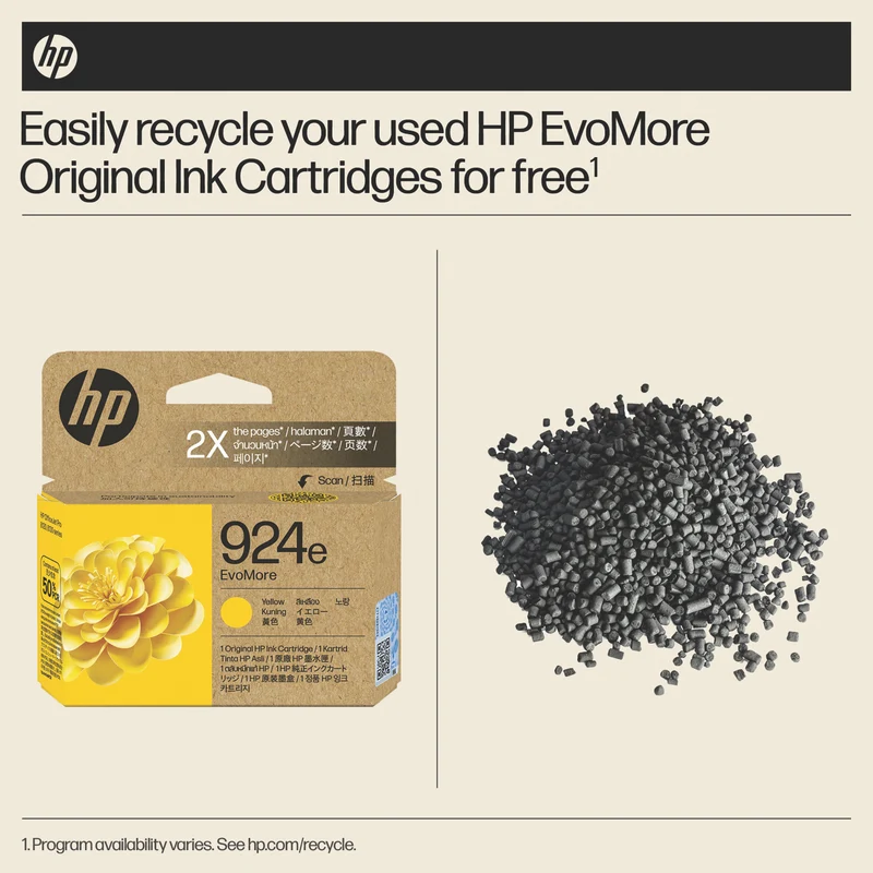 HP 924e EvoMore Yellow Original Ink Cartridge