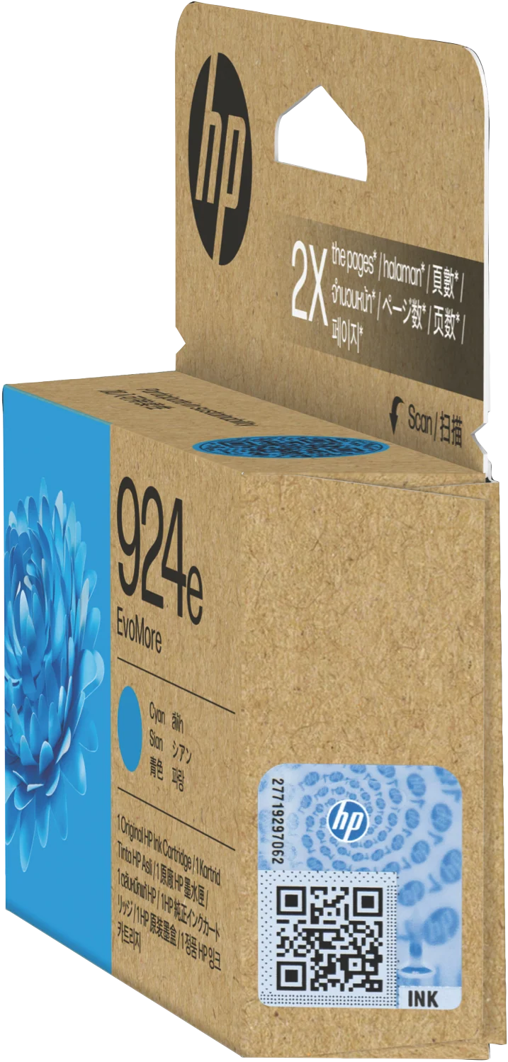 HP 924e EvoMore Cyan Original Ink Cartridge