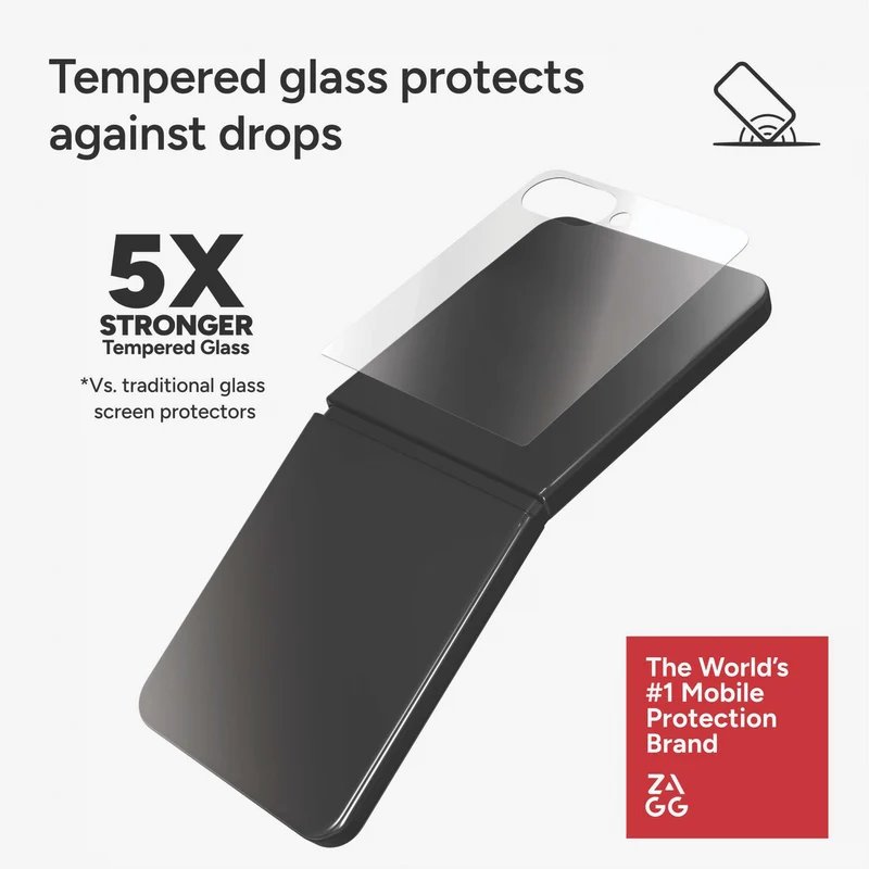 ZAGG Samsung Z Flip7 Invisibleshield Glass Elite Screen Protector