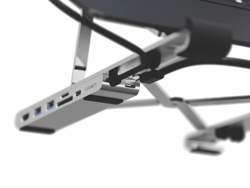 Cygnett 7-in-1 Hub With Folding Laptop Riser