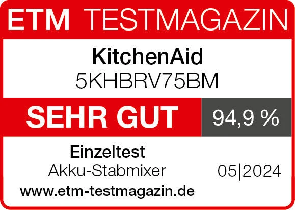 KitchenAid Go Cordless Stabmixer mit Zubehör 5KHBRV