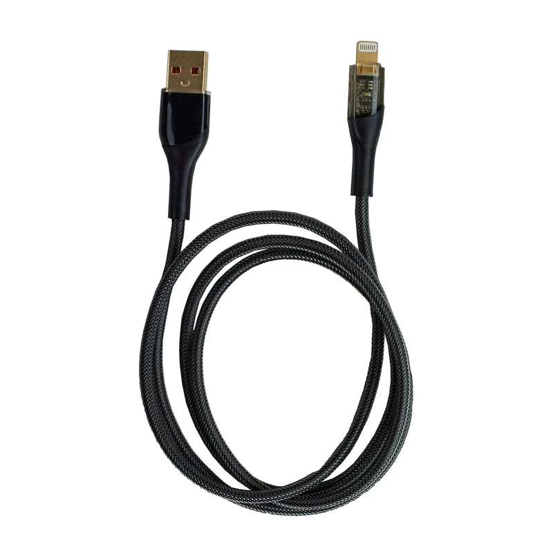 Lightning Ladekabel – 1 m, USB-A, Fast Charging, Nylongeflecht, für iPhone & iPad