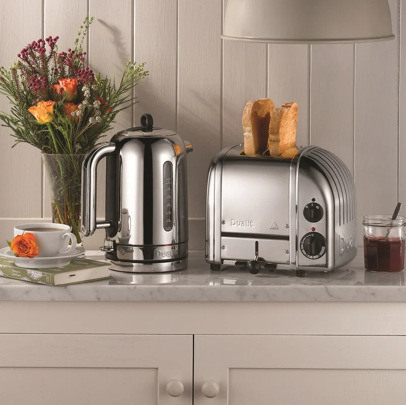 Dualit Toaster Paket 2, 2er Toaster mit Brötchenaufsatz und Sandwichzange