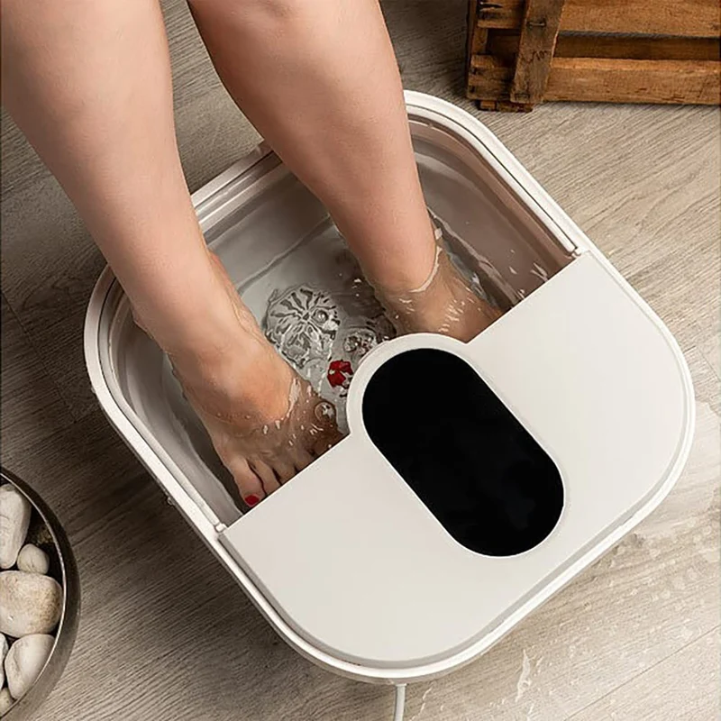 Elektrisches Fussmassagebad – Massage & Wärmefunktion, rutschfest, für zuhause & Wellness