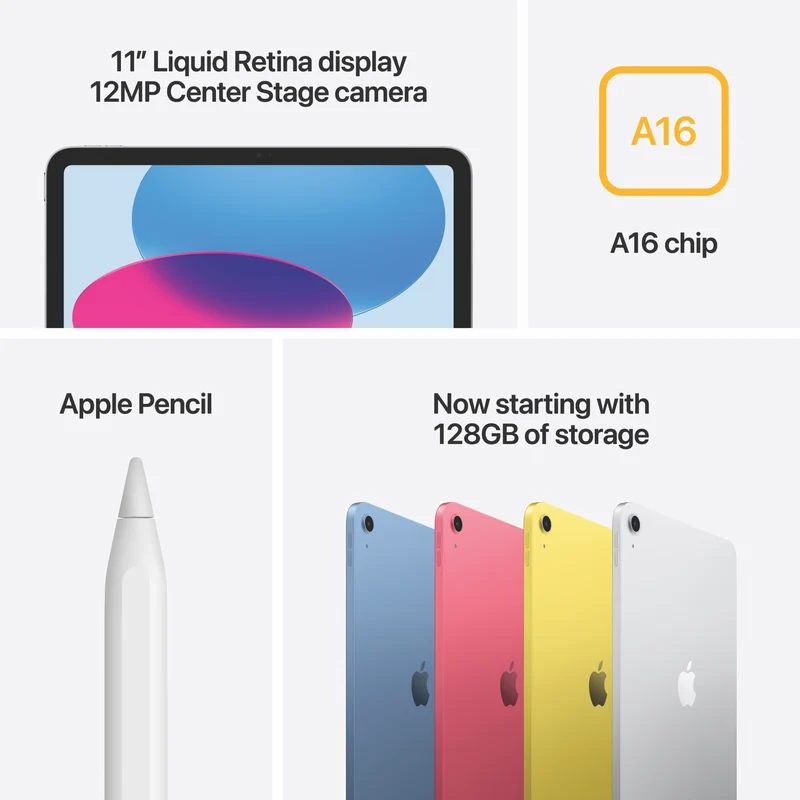 Apple iPad 11" (A16) Wi-Fi 512GB - Yellow