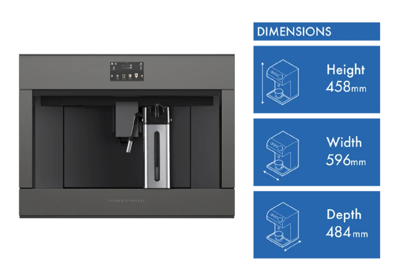 Fisher & Paykel 60cm Series 9 Minimal Built-in Coffee Maker