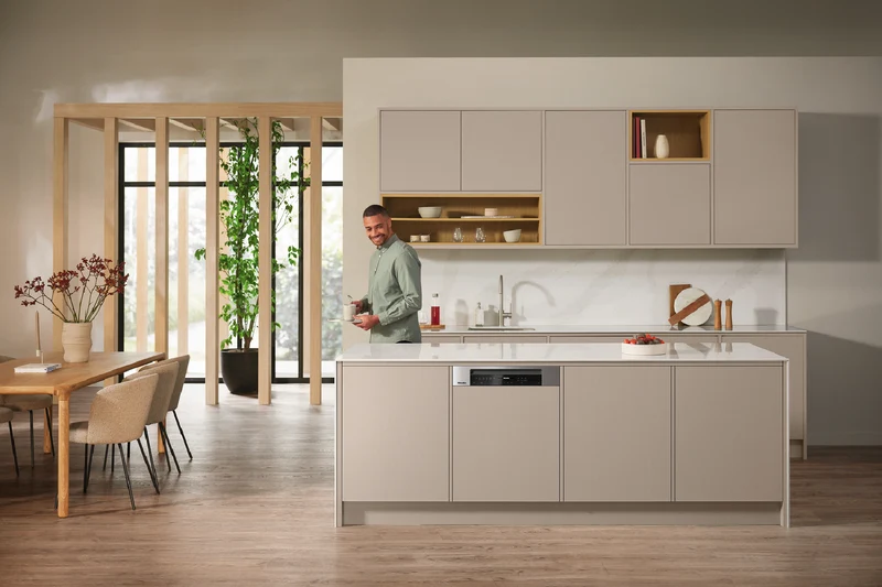Miele 60cm XXL Semi-Integrated Dishwasher with AutoOpen Drying and Automatic Dispensing PowerDisk CleanSteel