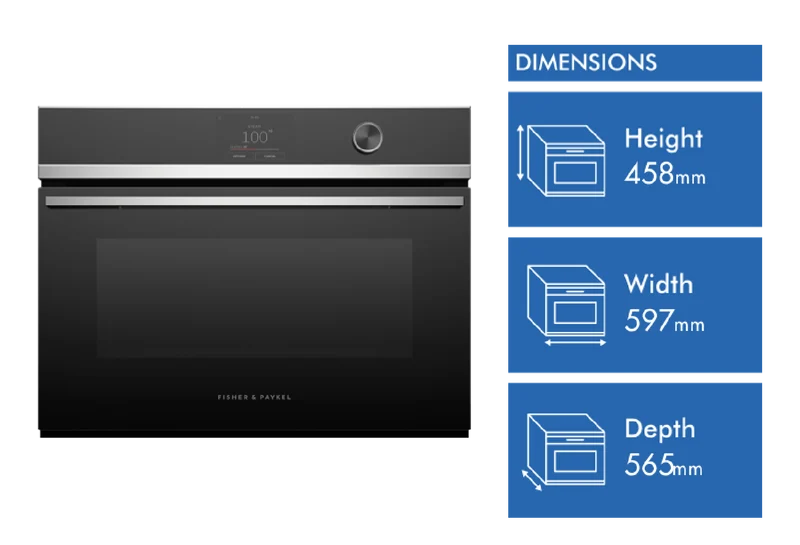 Fisher & Paykel 60cm Series 7 Minimal Compact Combi-Steam Oven
