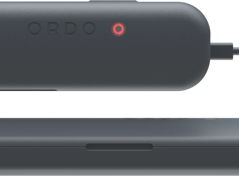 Ordo Sonic Plus Charging Travel Case Charcoal Grey