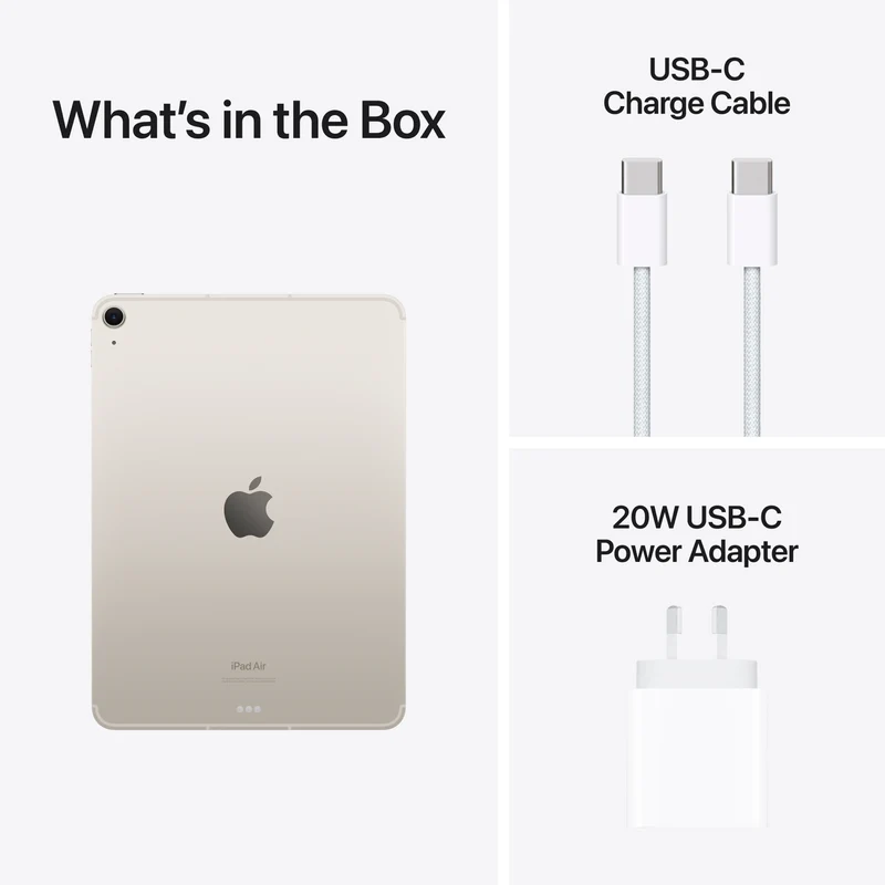 Apple iPad Air 11" M2 Wi-Fi + Cellular 1TB - Starlight