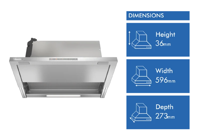 Miele 60cm Slimline Rangehood with Wi-Fi Connectivity, Stainless Steel