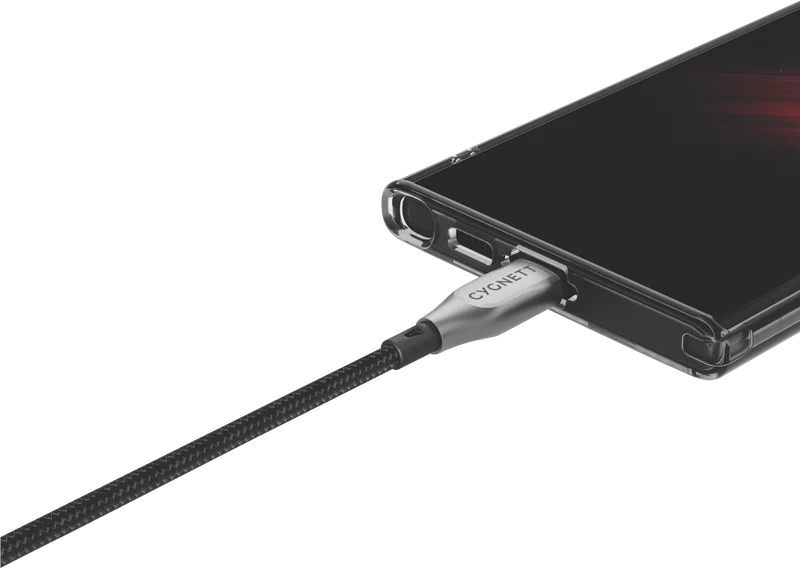 Cygnett USB 2.0 Armoured braided USB A - USB C - 1m Black