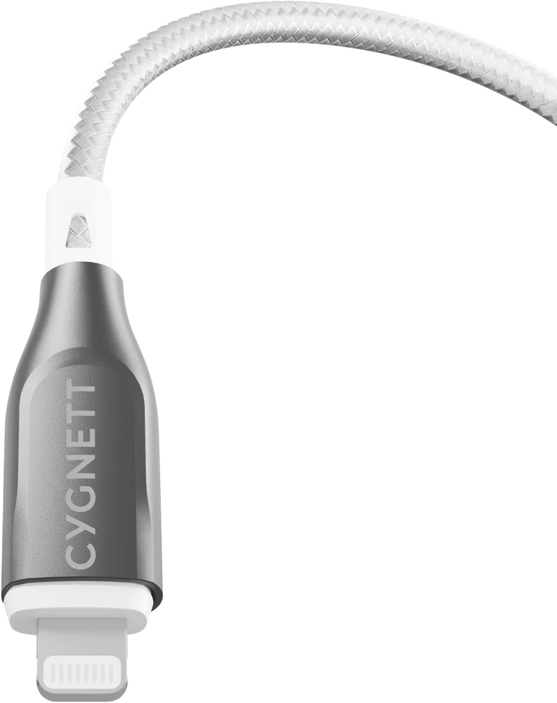 Cygnett USB 2.0 Armoured braided USB A Lightning 1m White