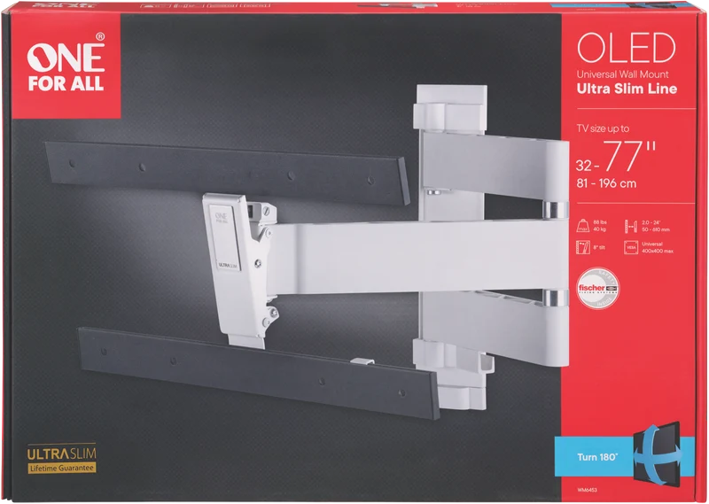 One For All Ultraslim OLED Turn Mount 32-77" (40kg)