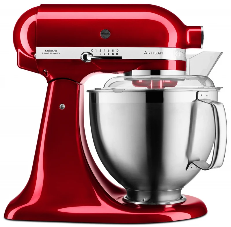 KitchenAid 4,8 L 5KSM185 Artisan Küchenmaschine Breadlover Messerschmidt Getreidemühlenvorsatz, Brotbackschüssel