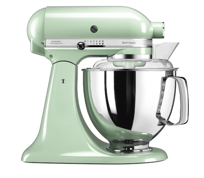 KitchenAid 4,8 L 5KSM175 Artisan Küchenmaschine Breadlover mit Messerschmidt Getreidemühlenvorsatz + Brotbackschüssel