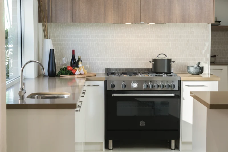 La Germania Americana 90cm Dual Fuel Upright Cooker - Matt Black
