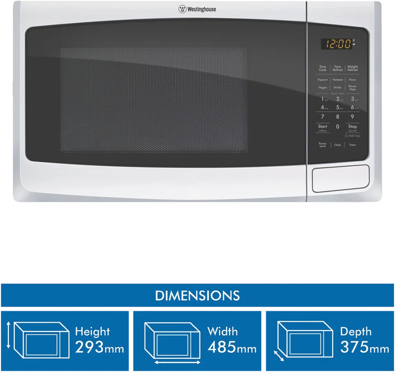 Westinghouse 23L 800W White Microwave