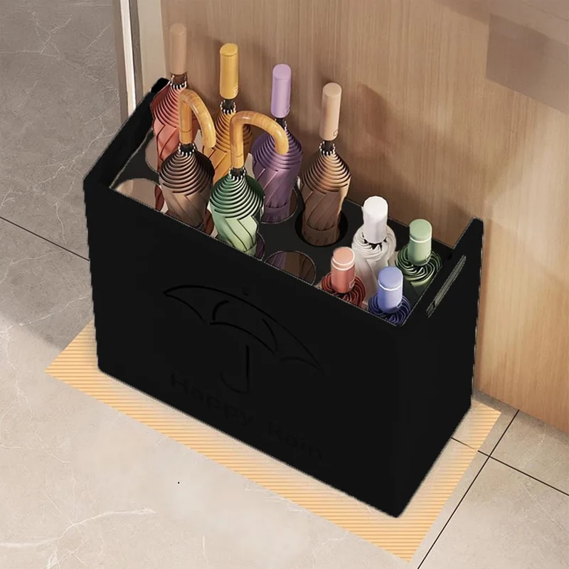 Kanuti Regenschirmständer – 12 Plätze, 40x15,5x35,5 cm, Auffangschale, für Büro & Eingang