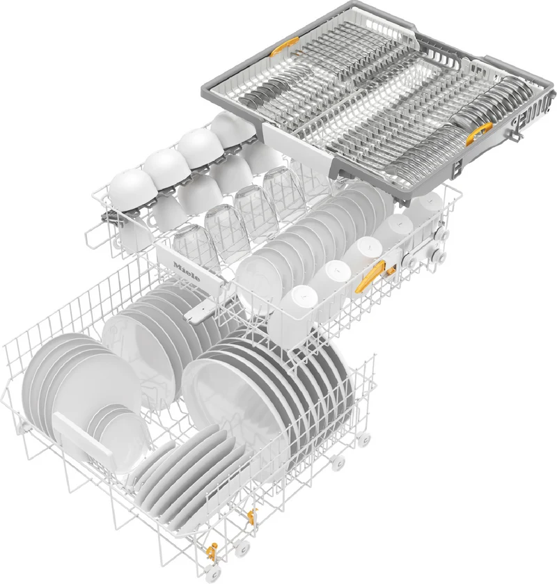 Miele 60cm Built-Under Dishwasher with QuickPowerWash and AutoOpen Drying CleanSteel