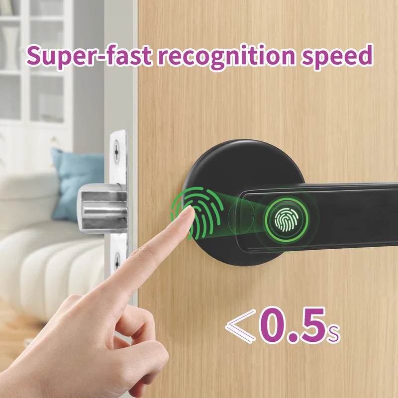 Connect SmartHome Internal Door Handle with Fingerprint Scanner