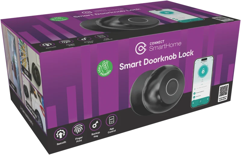 Connect SmartHome Internal Door Cyclinder with Fingerprint Scanner
