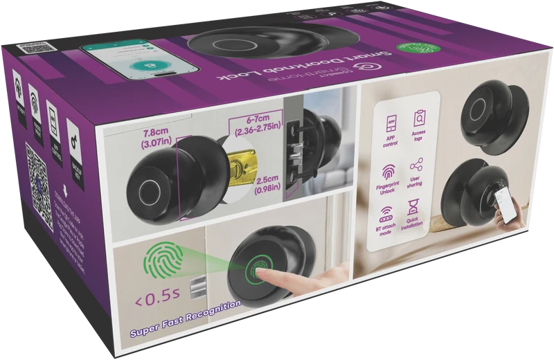 Connect SmartHome Internal Door Cyclinder with Fingerprint Scanner