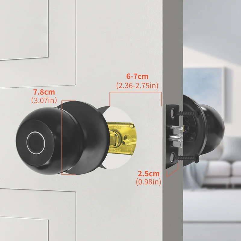 Connect SmartHome Internal Door Cyclinder with Fingerprint Scanner