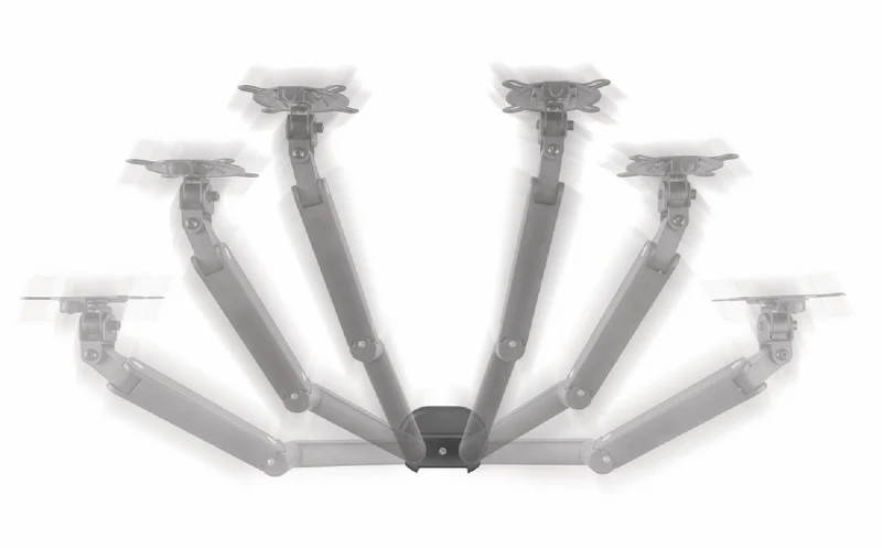 One For All Dual Arm Solid Series Monitor Arm - Black