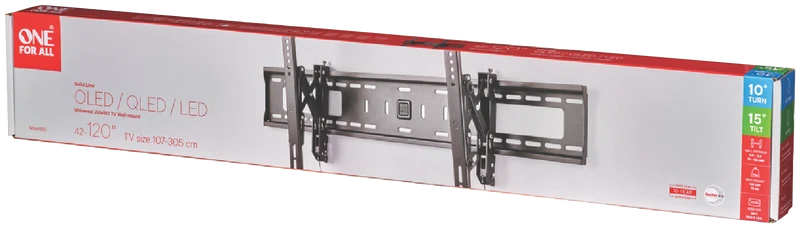 One For All Big Screen Tilt Wall Mount TV Bracket (65-120" TV)