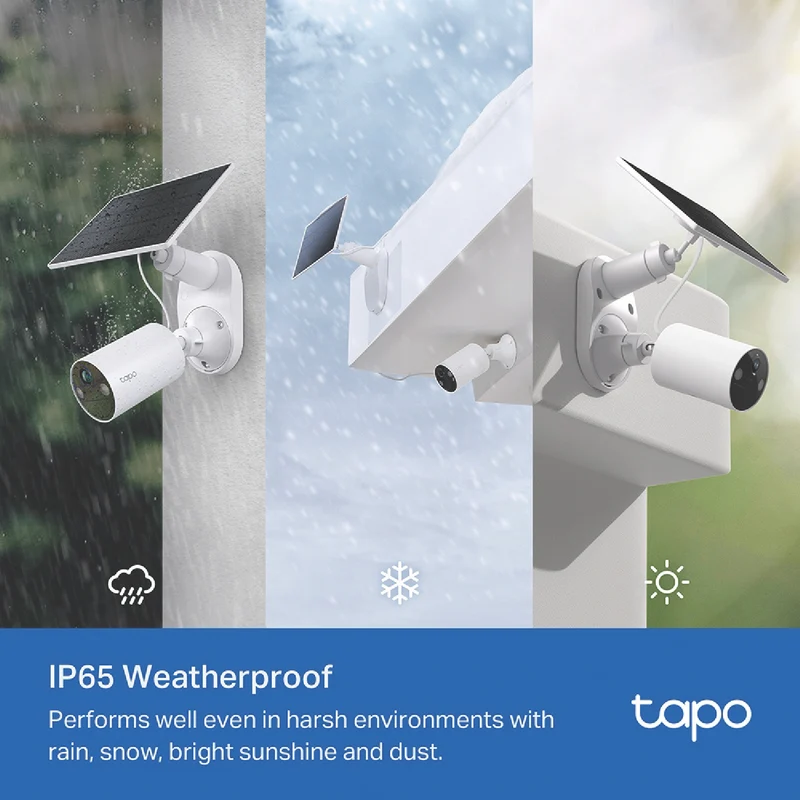 TP-LINK 2K 3MP Solar-Powered Security Camera