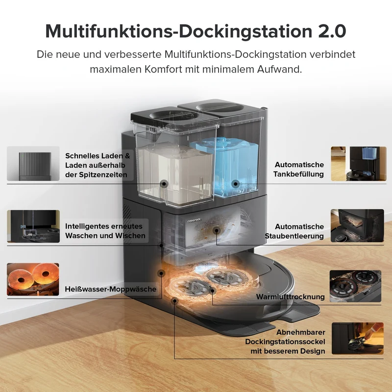 Roborock Qrevo Pro Saugroboter mit Multifunktions-Dockingstation 2.0