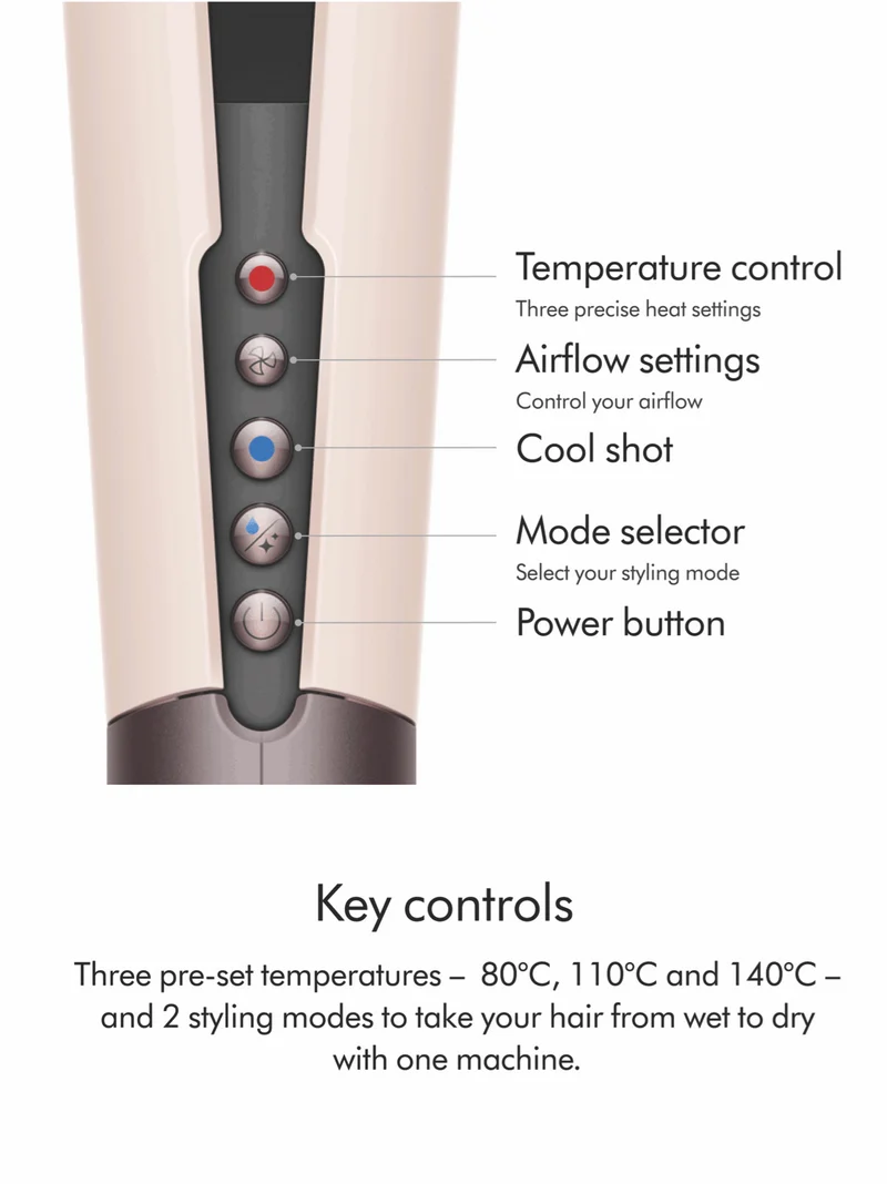 Dyson Airstrait Straightener Ceramic Pink / Rose Gold
