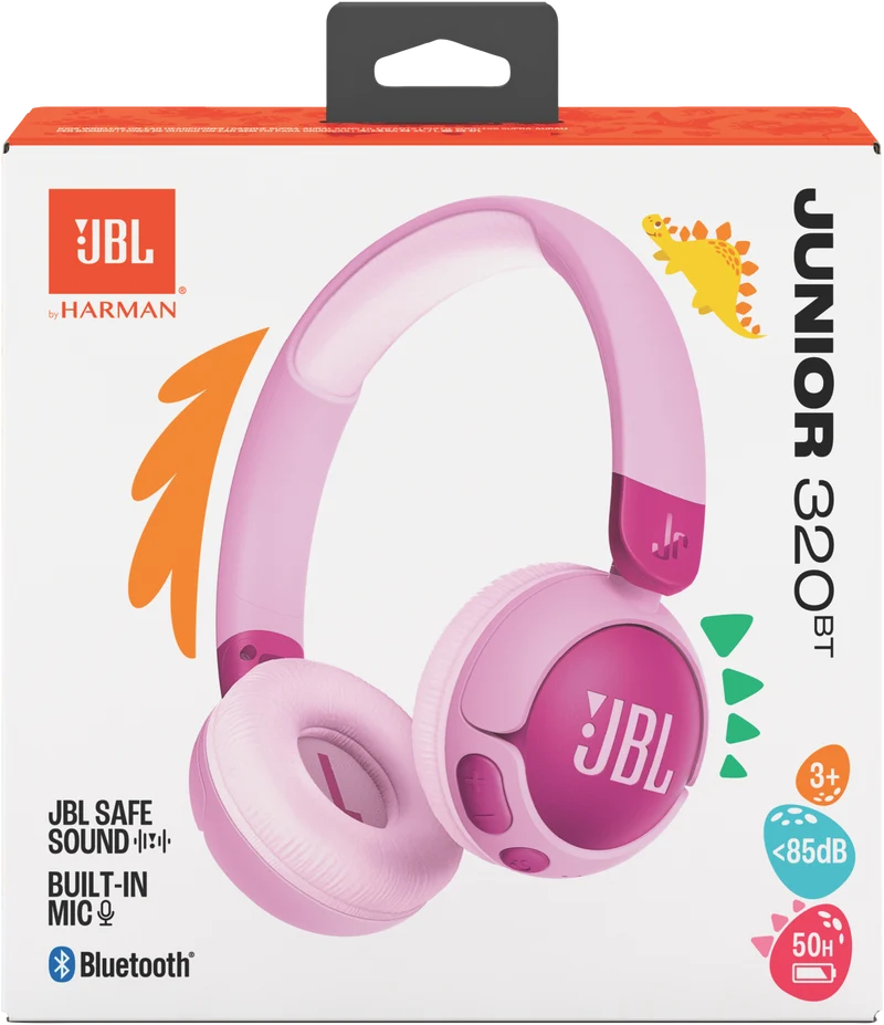 JBL JR320 BT Kids On Ear Headphones - Purple