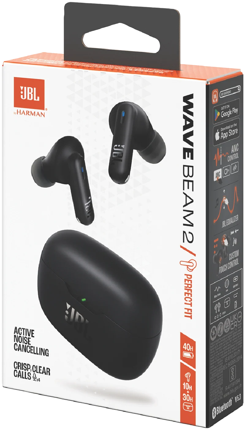 JBL Wave Beam 2 Noise Cancelling Earbuds
