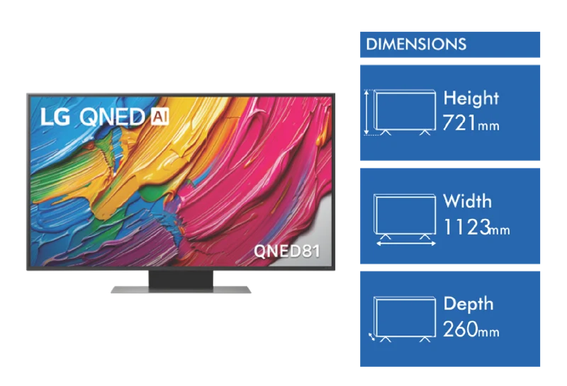 LG 50" QNED81A AI LED UHD 4K Smart TV 2025
