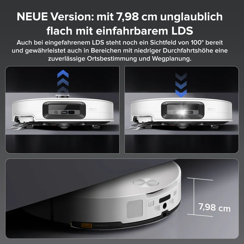 Roborock Saros 10 Saugroboter mit Dual Anti-Tangle System