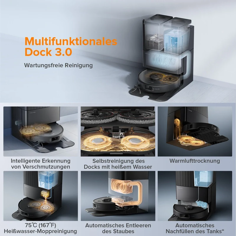 Roborock Qrevo Edge S5A Saugroboter mit Multifunktions-Dockingstation 3.0