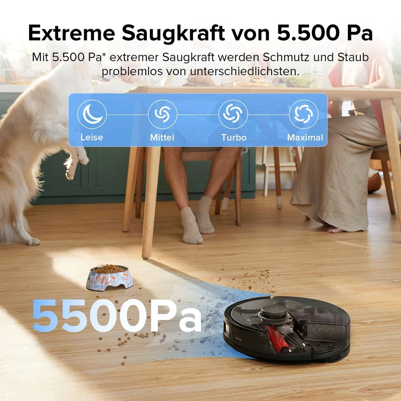Roborock Q8 Max+ Saug- und Wischroboter mit Auto-Entleerungsstation