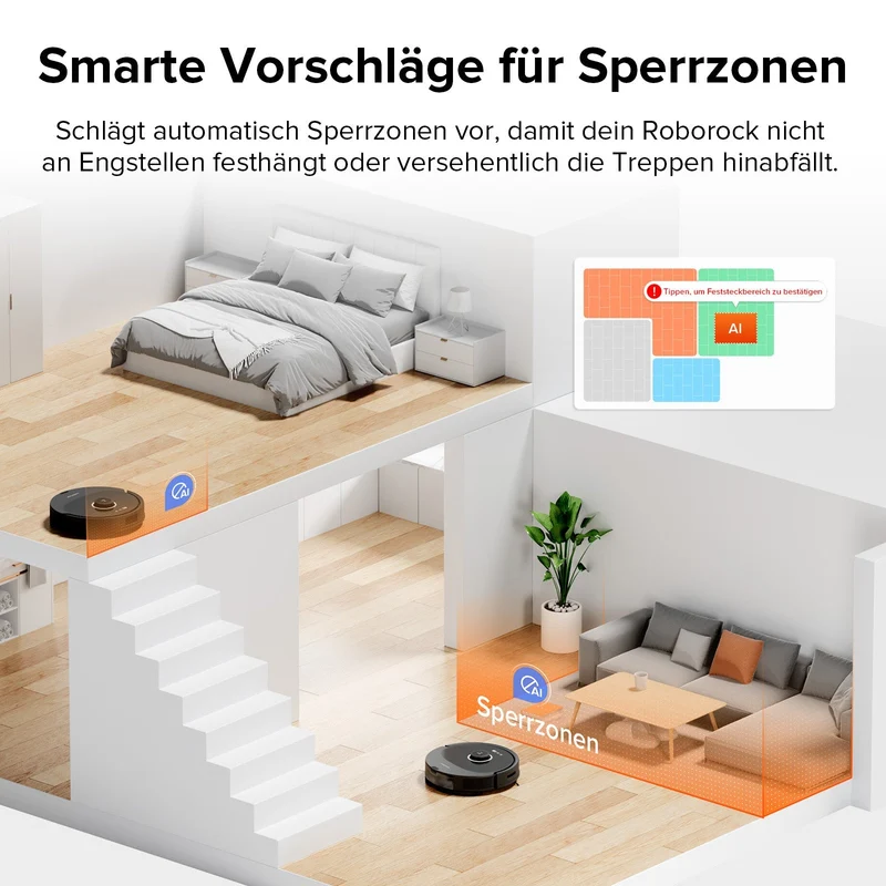 Roborock Q8 Max+ Saug- und Wischroboter mit Auto-Entleerungsstation