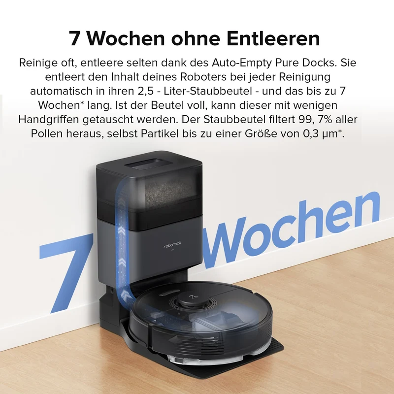 Roborock Q7 Max+ Saug- und Wischroboter mit Auto-Entleerungsstation