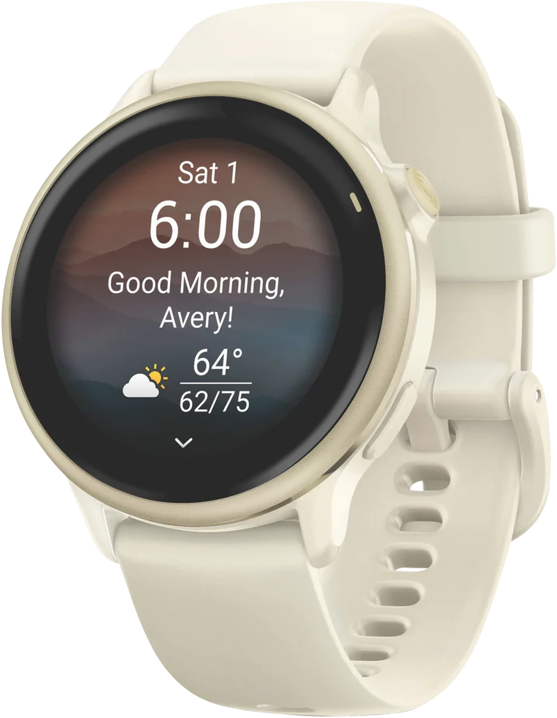 Garmin Vivoactive 6 - Bone/Lunar Gold
