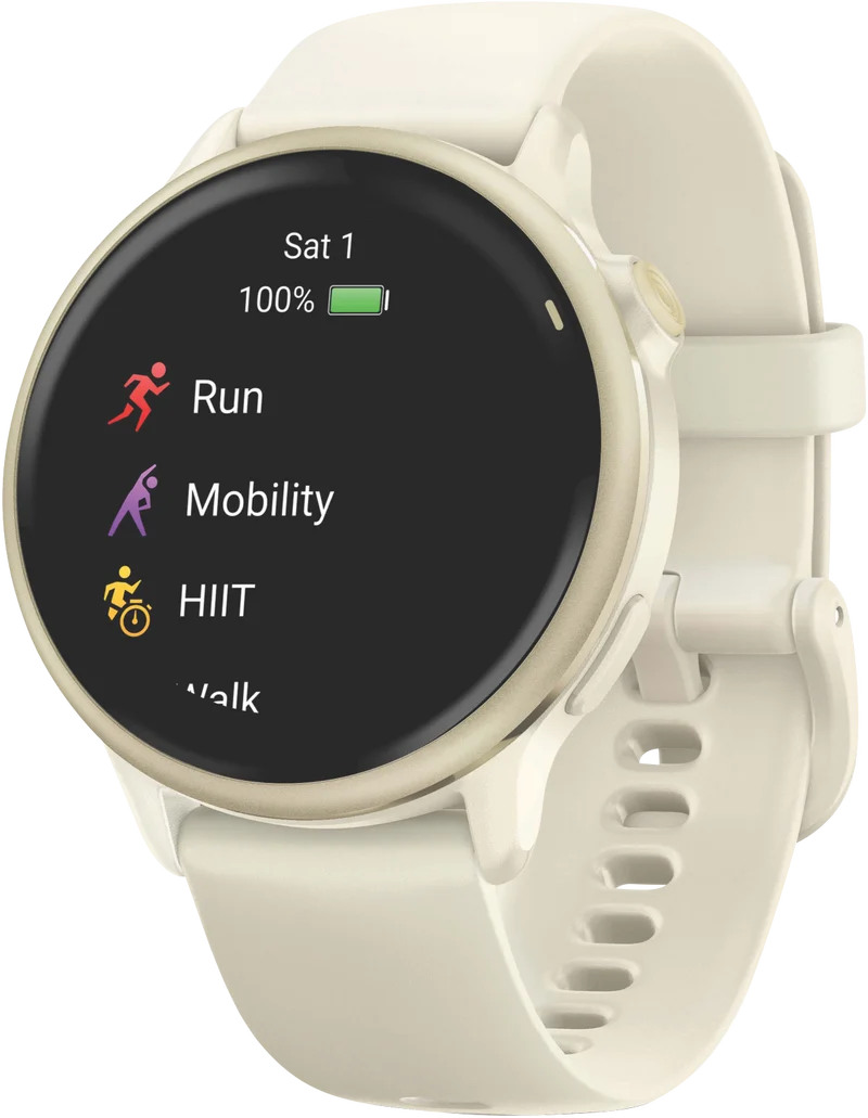 Garmin Vivoactive 6 - Bone/Lunar Gold