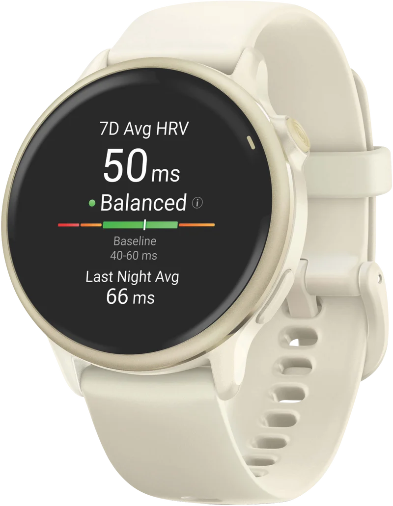Garmin Vivoactive 6 - Bone/Lunar Gold