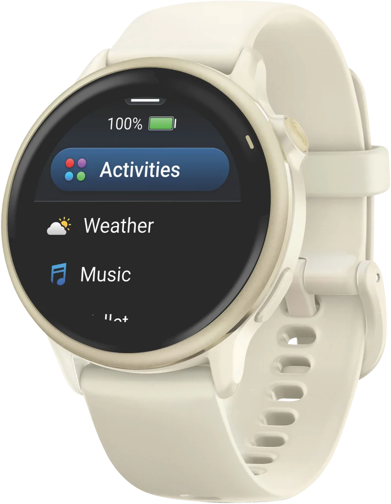 Garmin Vivoactive 6 - Bone/Lunar Gold