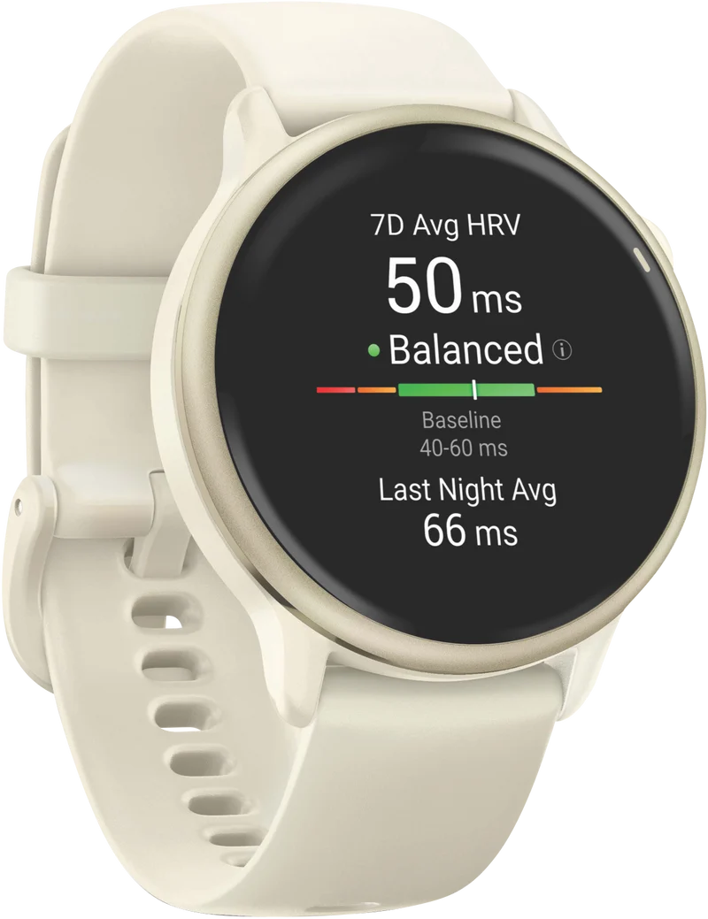 Garmin Vivoactive 6 - Bone/Lunar Gold