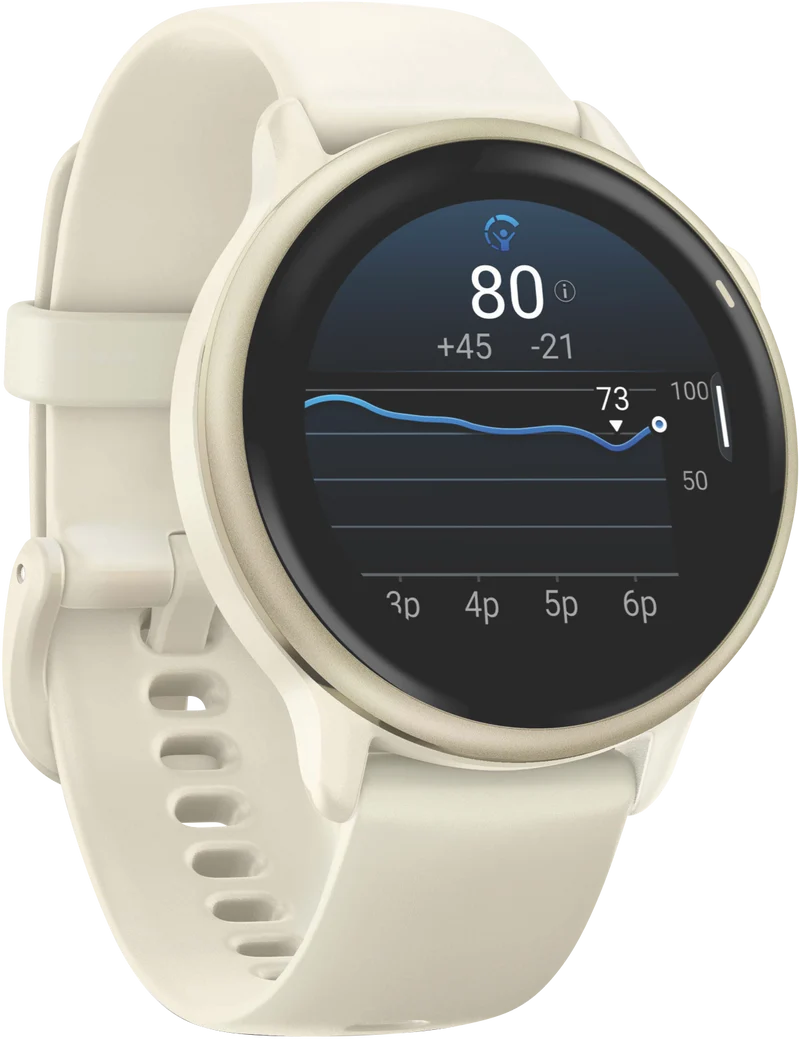 Garmin Vivoactive 6 - Bone/Lunar Gold