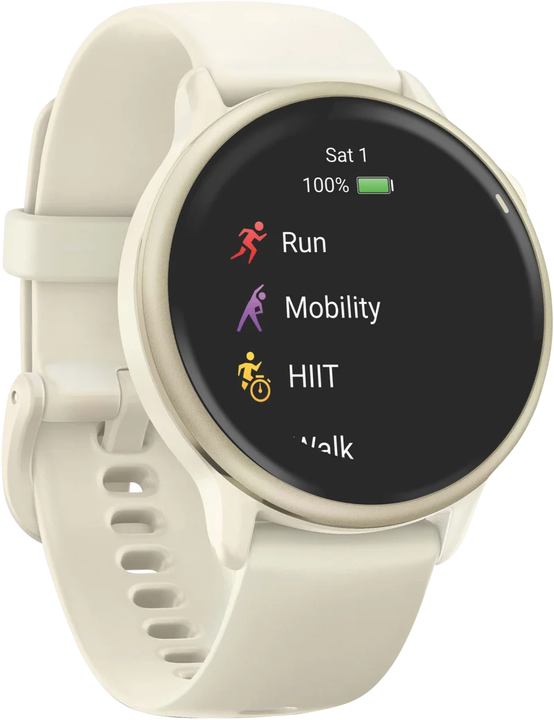 Garmin Vivoactive 6 - Bone/Lunar Gold