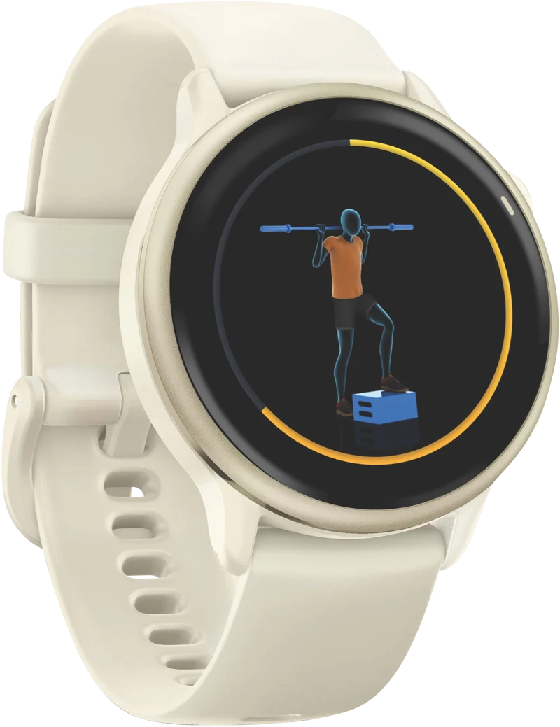 Garmin Vivoactive 6 - Bone/Lunar Gold