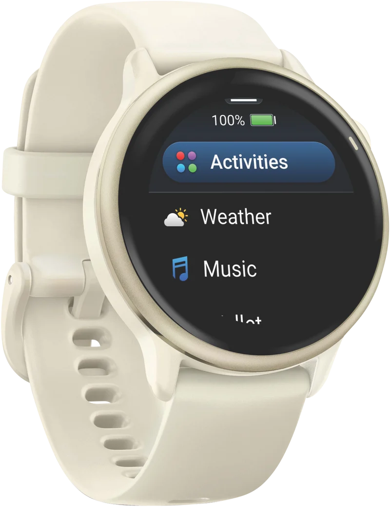 Garmin Vivoactive 6 - Bone/Lunar Gold